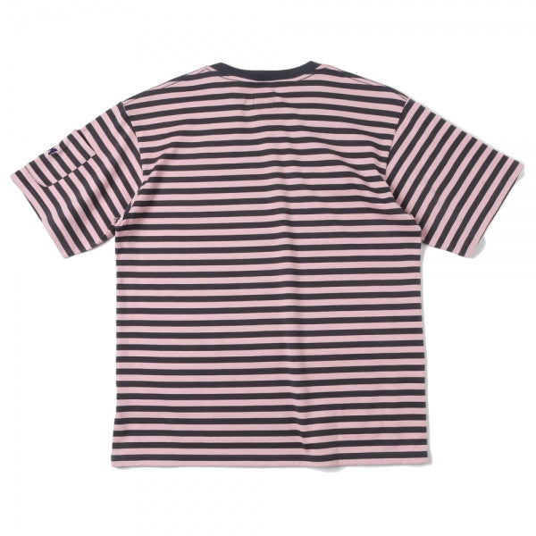 Striped crew neck clearance tee