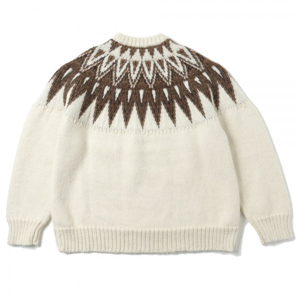 NORDIC SWEATER NATURAL COLOR ALPACA (A22D-06SW01C) | MARKAWARE