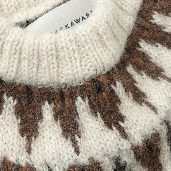 NORDIC SWEATER NATURAL COLOR ALPACA (A22D-06SW01C) | MARKAWARE