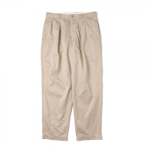 Graphpaper) Suvin Chino Tuck Tapered Pants (GM231-40178B