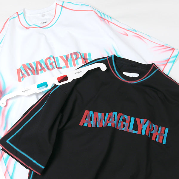 doublet / ANAGLYPH HAND-PAINTED T-SHIRT白