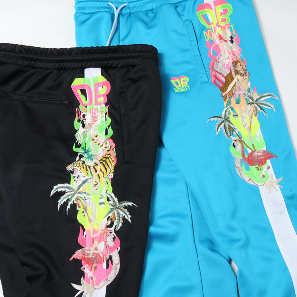 doublet chaos embroidery track pants