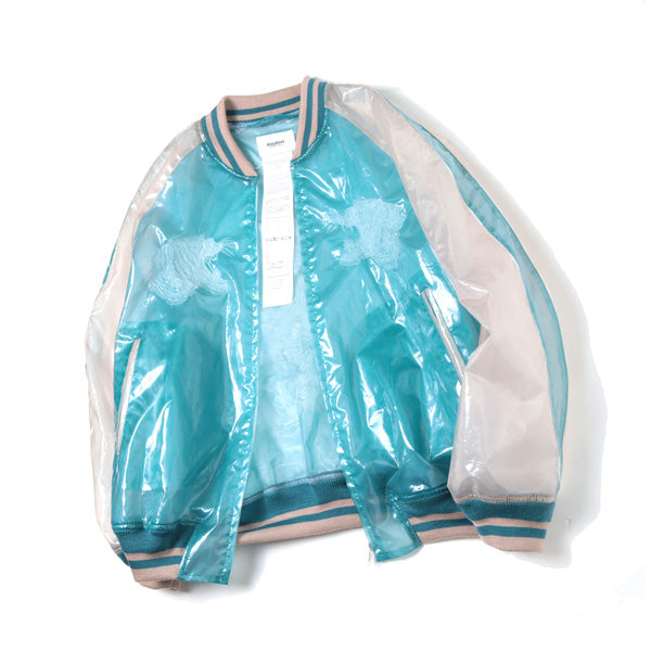 TRANSPARENT EMBROIDERY SOUVENIR JACKET (19SS02BL80) | doublet