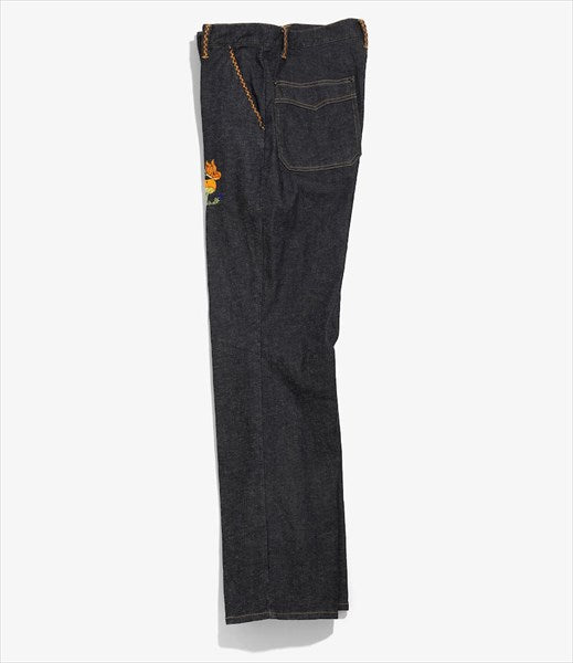 P&M Emb. Boot-Cut Jean - 10.5oz C/L/PU Denim (KP160) | NEEDLES / パンツ (MEN)  | NEEDLES正規取扱店DIVERSE