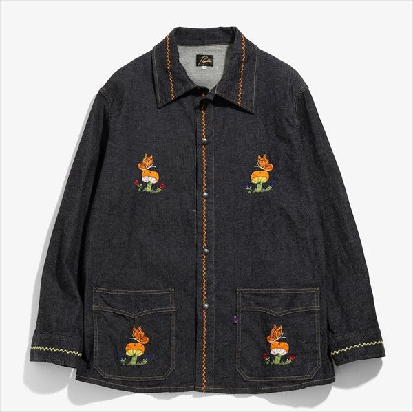 P&M Emb. Jacket - 10.5oz C/L/PU Denim (KP158) | NEEDLES / ジャケット (MEN) |  NEEDLES正規取扱店DIVERSE