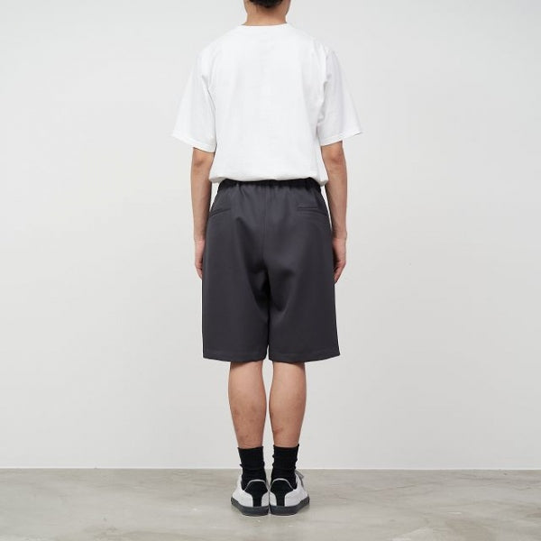 Scale Off Wool Wide Tuck Chef Shorts (GM221-40046B) | Graphpaper
