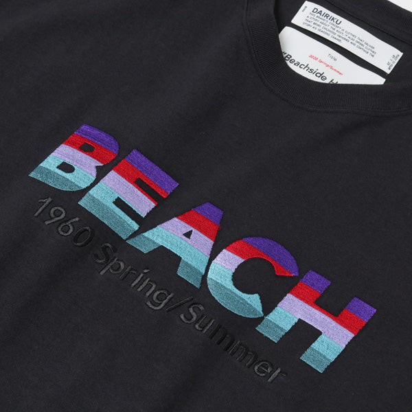 DAIRIKU/"BEACH" Half-Sleeve Tee ナイトパープルメンズ