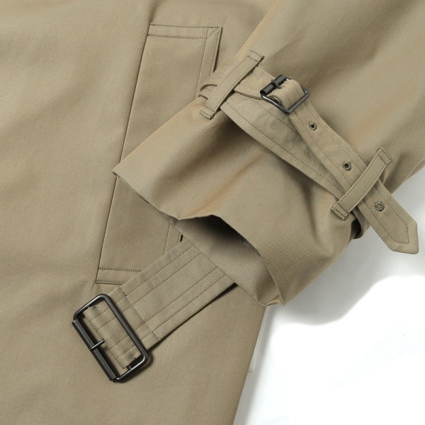 Gabardine Double Belt Trench Coat