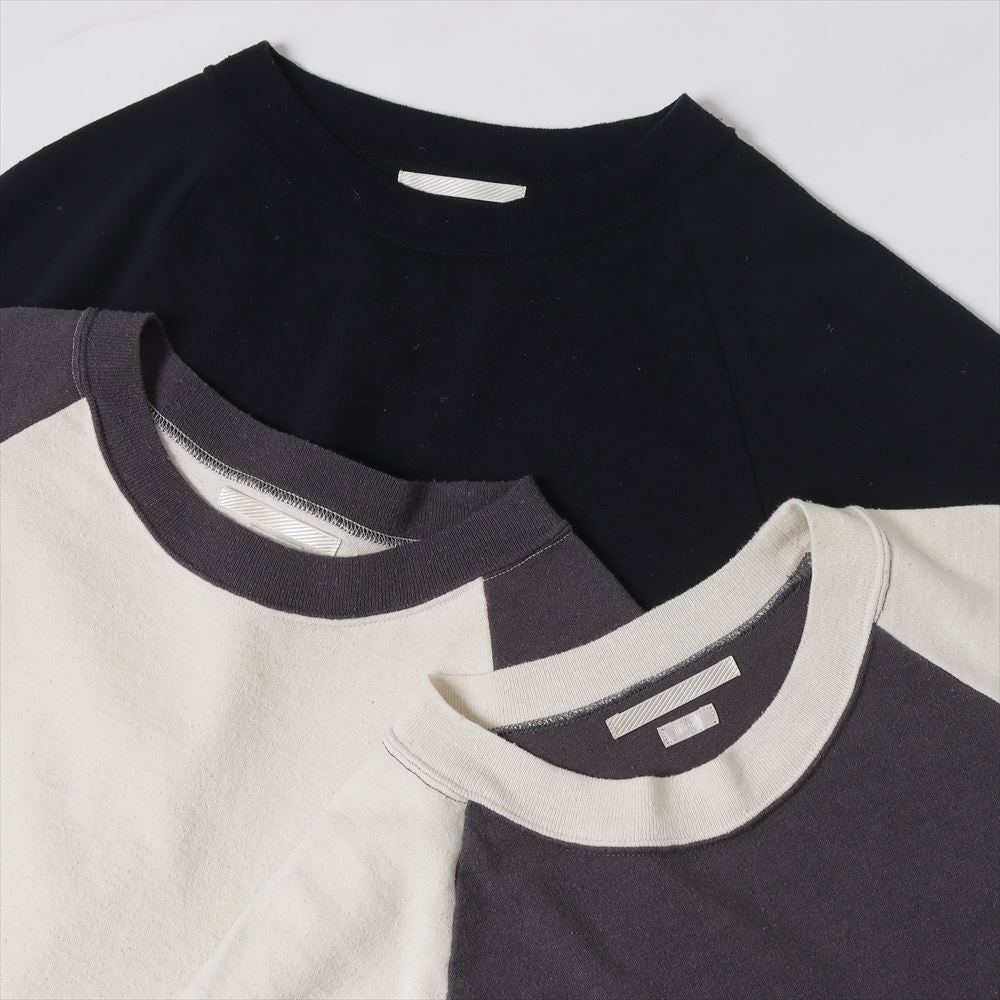 blurhms) C/Silk Nep Baseball Raglan Tee (BHS23S029) | blurhms