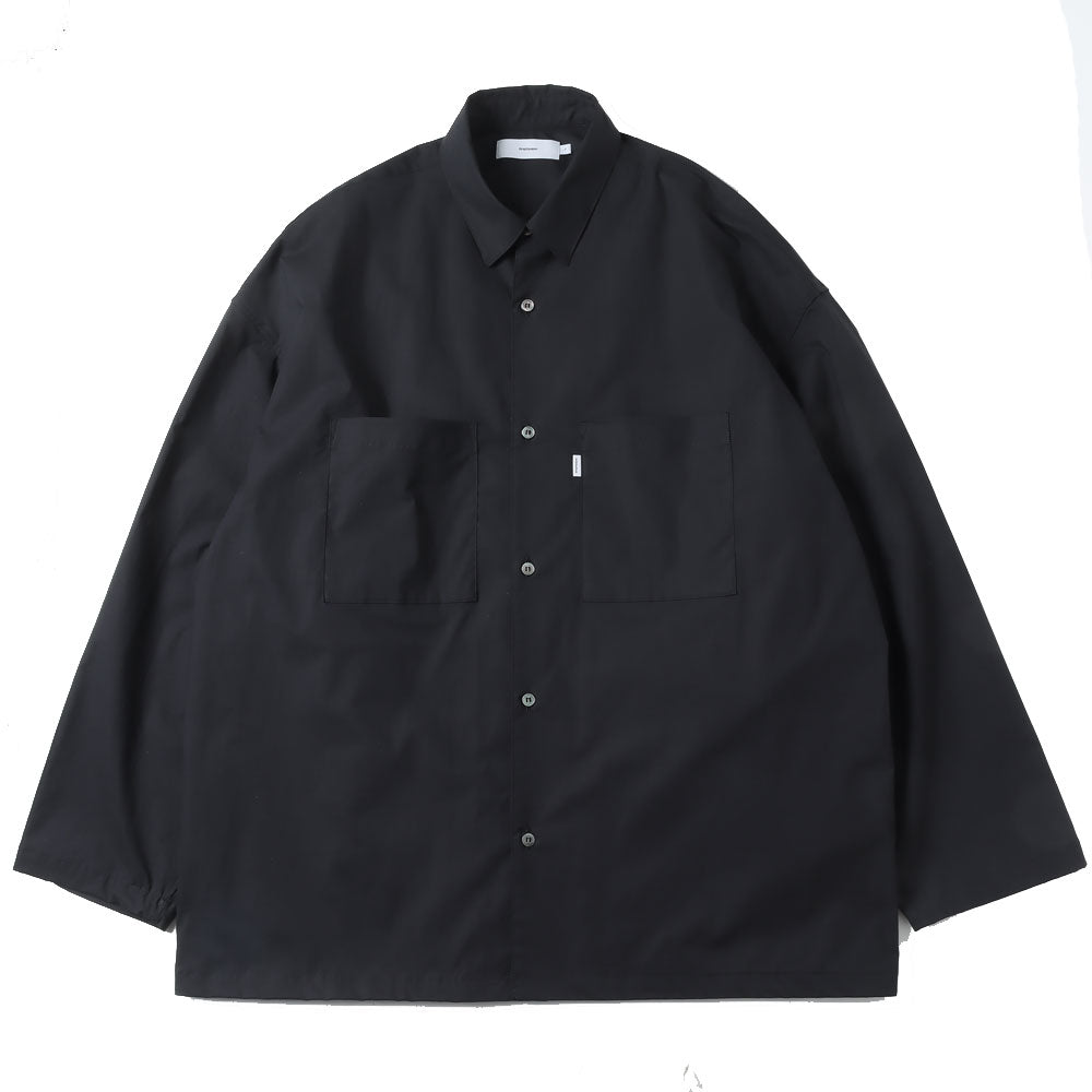 Graphpaper) Stretch Typewriter L/S Oversized Box Shirt (GM231