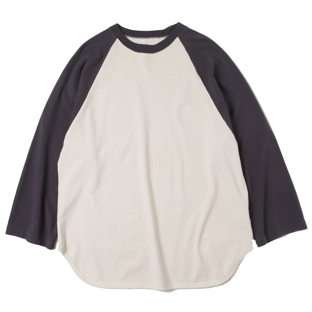 blurhms) C/Silk Nep Baseball Raglan Tee (BHS23S029) | blurhms