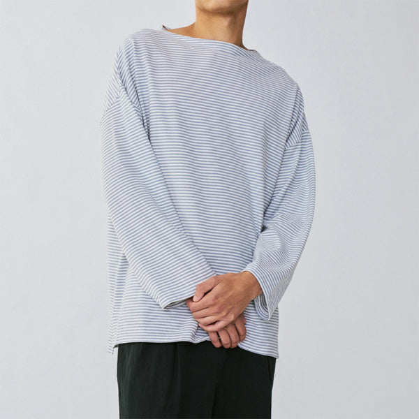 KAPTAIN SUNSHINE Hard Twisted Border Jersey Boatneck L/S Tee