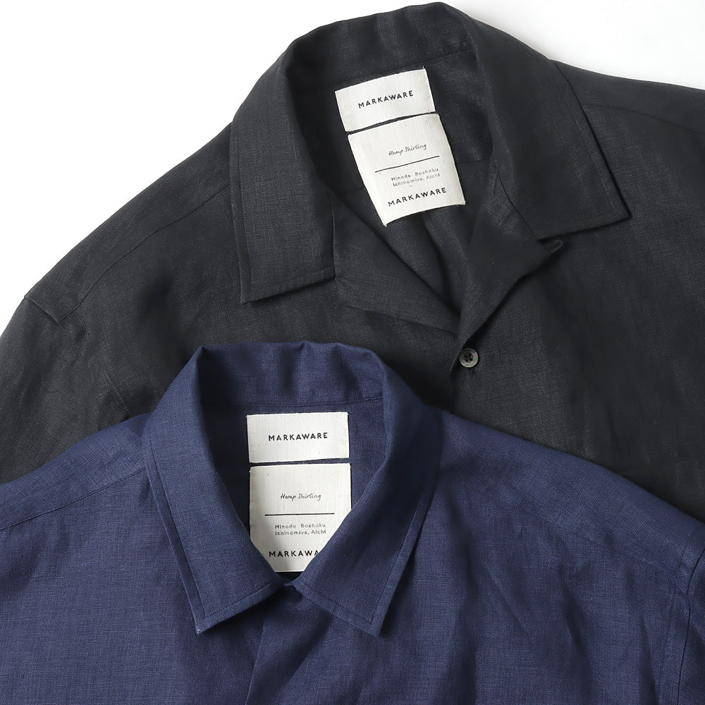 MARKAWARE(マーカウェア) - OPEN COLLAR SHIRT HEMP (A23A-17SH03C