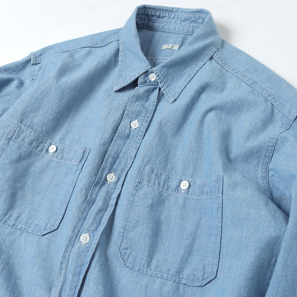 A.PRESSE (ア プレッセ) Washed Chambray Shirt 23SAP-02-01H (23SAP 