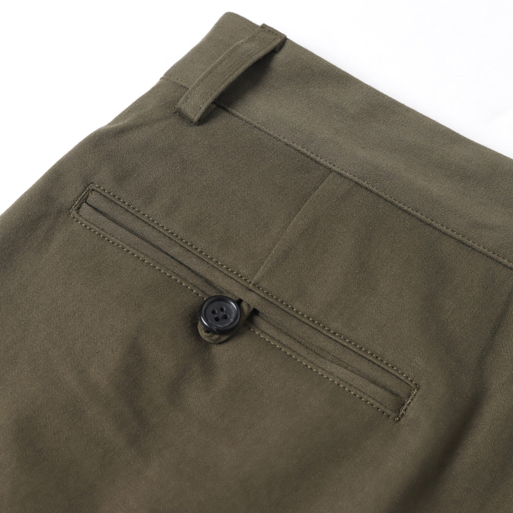 A.PRESSE Two Tuck Chino Trousers Black - チノパン