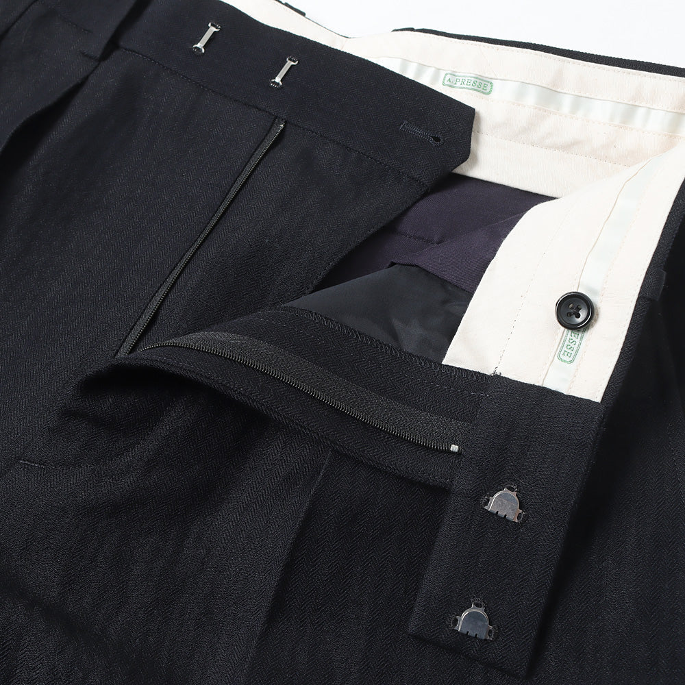 A.PRESSE (ア プレッセ) Wide Tapered Trousers 23SAP-04-20M (23SAP