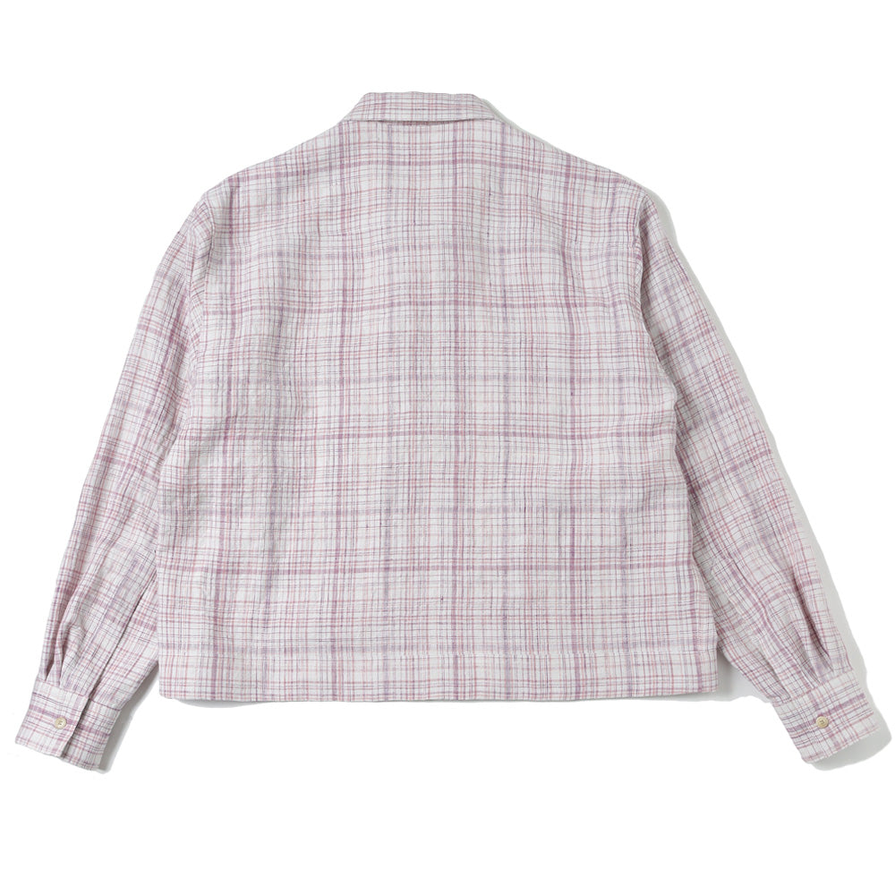 AURALEE） LINEN SILK CHECK ZIP BLOUSON (A23SB01NC) | AURALEE