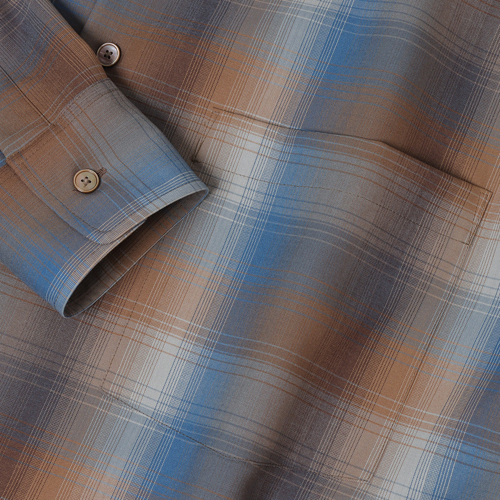 AURALEE(オーラリー)】SUPER LIGHT WOOL CHECK SHIRT (A23SS01LC