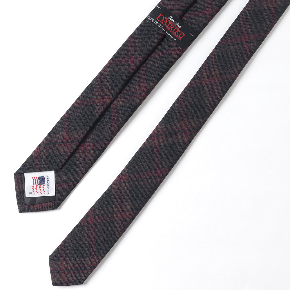 Wool Check Tie with Money Clip (23SS A-4) | DAIRIKU / アクセサリー