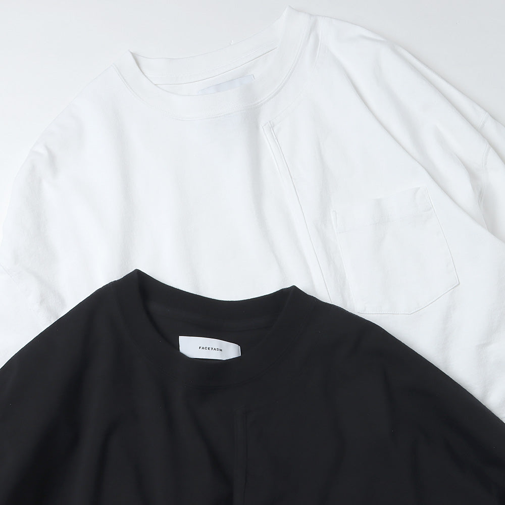 FACETASM(ファセッタズム)ASSYMETRICAL BELTED LS TEE (ABH-TEE-U02