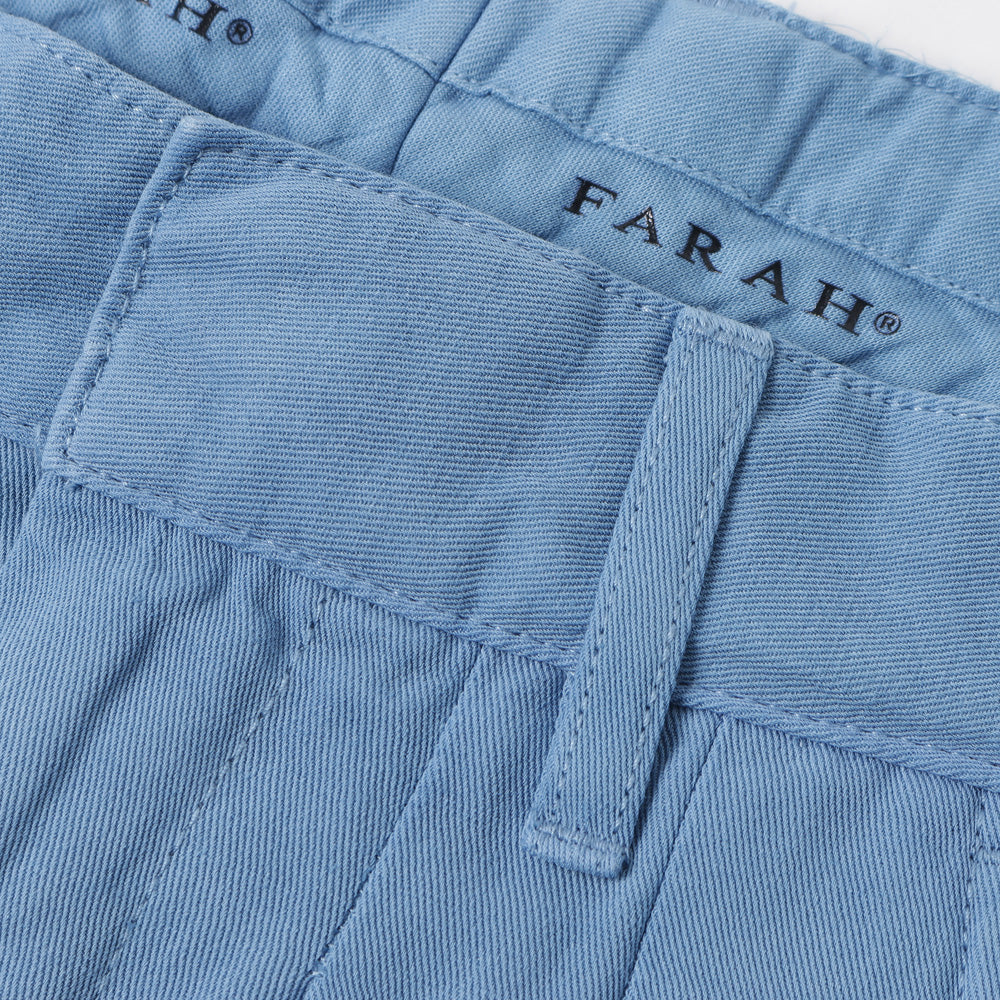 FARAH (ファーラー) Two-tuck Wide Tapered Pants(綿麻3/2ツイル