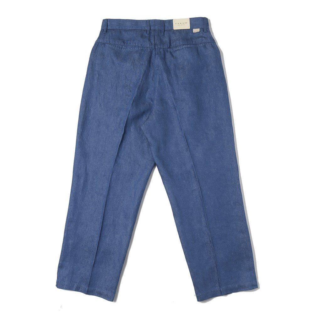 FARAH (ファーラー) Two-tuck Wide Tapered Pants(リネンデニム