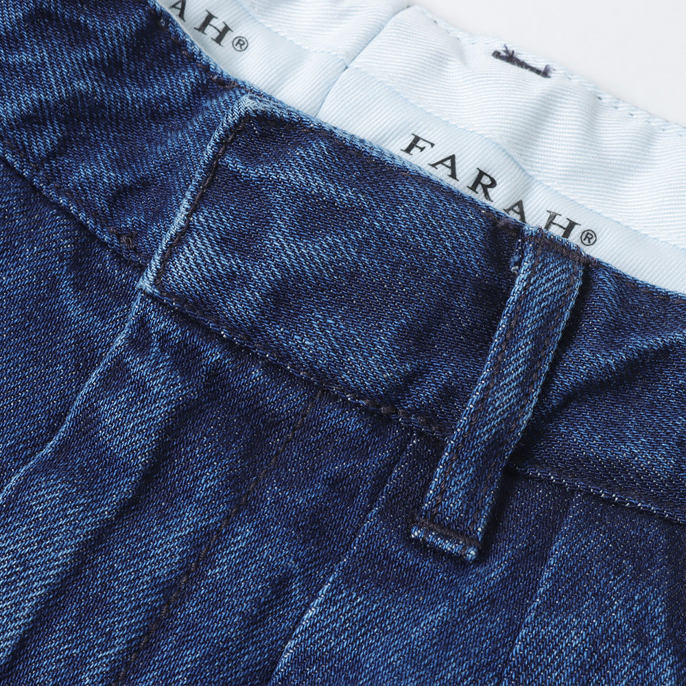 FARAH (ファーラー) Two-tuck Wide Shorts(デニム) (FR0301-M4025