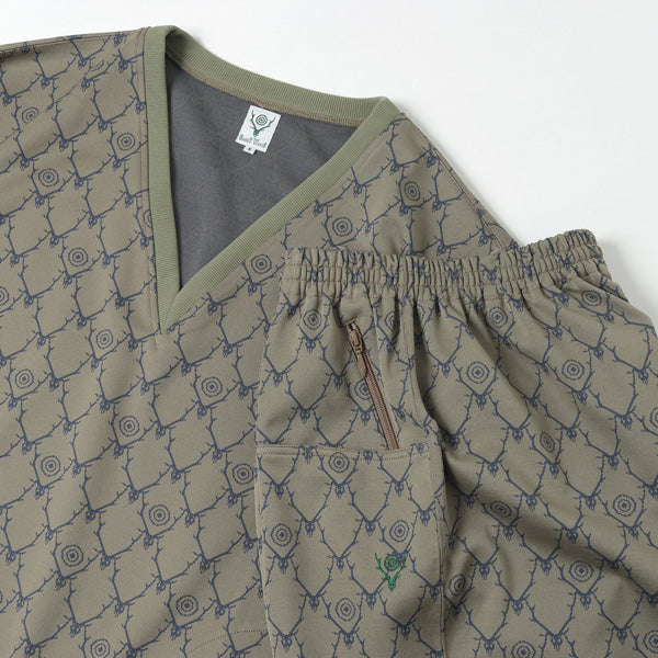 South2 West8 (サウスツー ウエストエイト)String V Neck Shirt - Poly