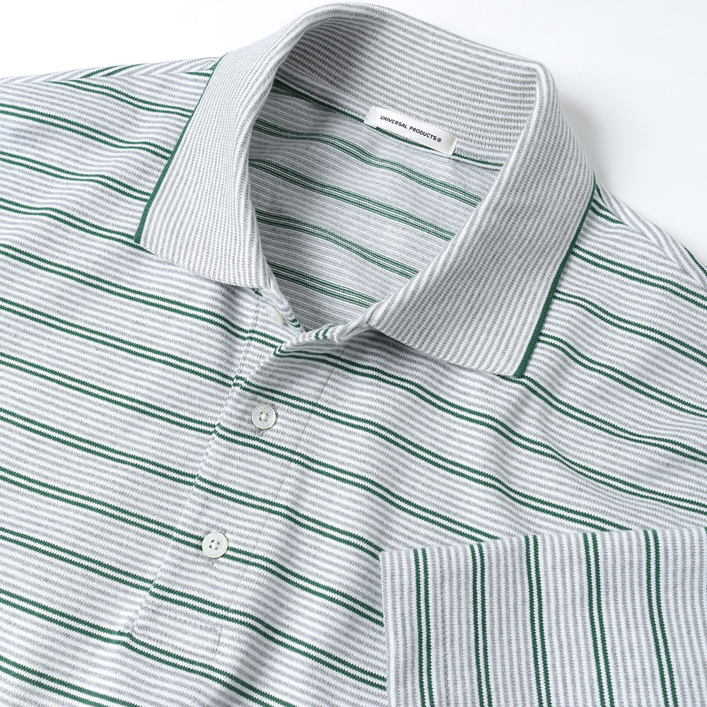 UNIVERSAL PRODUCTS (ユニバーサルプロダクツ) MULTI BORDER S/S POLO